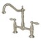 Kingston Brass KS1178AL Heritage Bridge Kitchen Faucet, Brushed Nickel KS1178AL - alternate 1